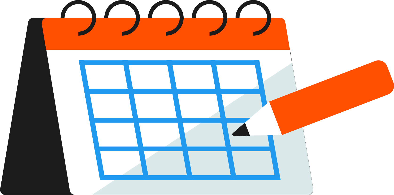 Illustration calendrier de livraison